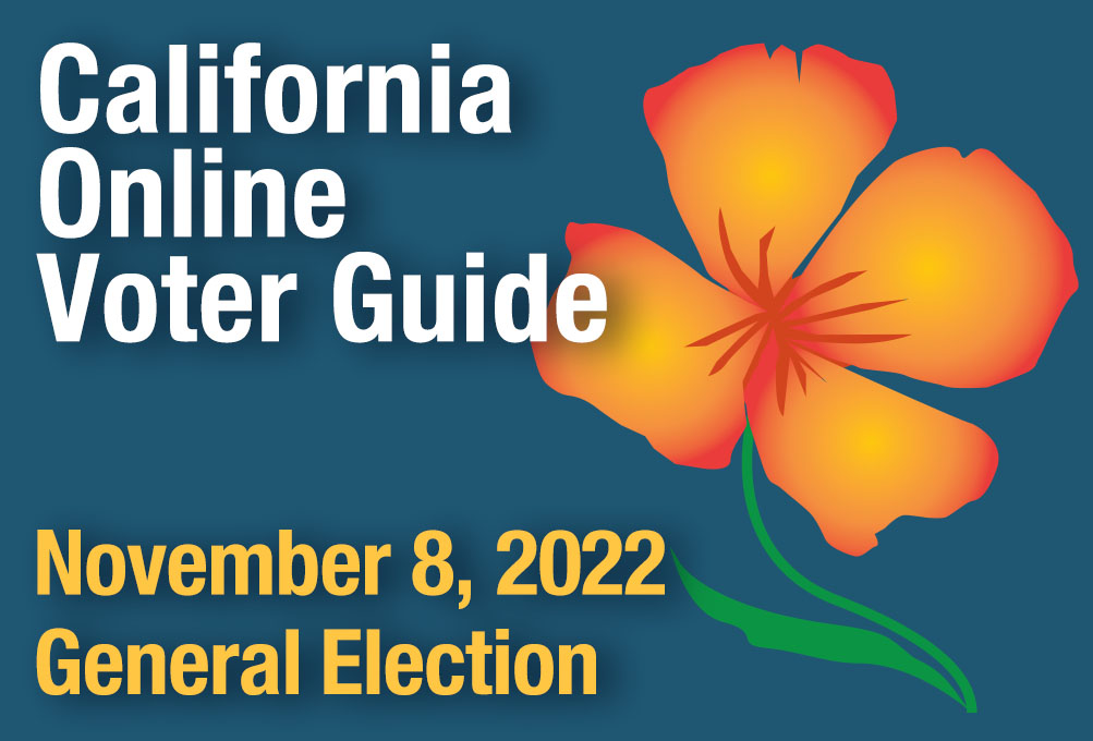 California General Election Ballot, Tuesday November 8, 2022